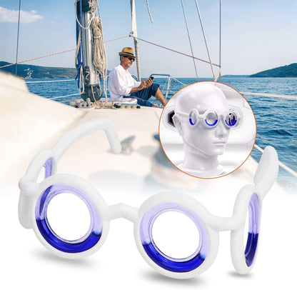 缓解恶心眼镜，3D 防晕动病眼镜，防晕机晕船眼镜，便携式超轻无镜片液体眼镜，适合儿童成人运动旅行