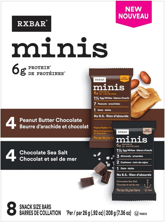 RXBAR® Minis 蛋白棒什锦装 8 x 26 克
