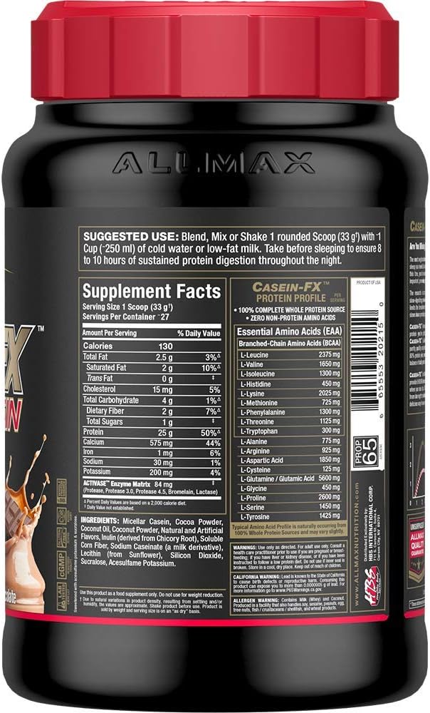 ALLMAX CASEIN-FX 巧克力 2 磅 & ZMX2，90 粒