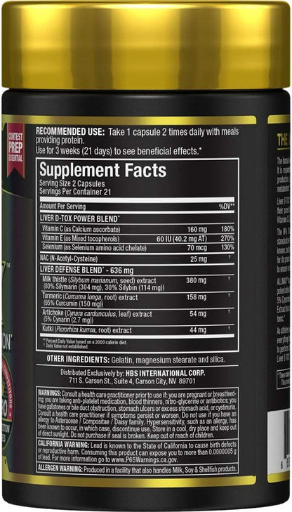 ALLMAX Nutrition - 肝脏 DTOX - 终极肝脏保护，42 粒