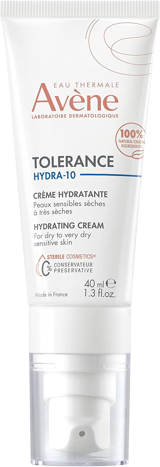Eau Thermale Avène Tolérance HYDRA-10 Cream, Hydrating Face Moisturizer for dry Sensitive Skin, Fragrance, Paraben-free, replacing Tolérance EXTRÊME, 40 ml