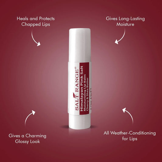 天然解決方案潤唇膏，蘊含櫻桃和有機乳木果油，保濕唇部護理多包裝，乾燥嘴唇的保濕霜，有機潤唇膏 - 3 支裝，6 件