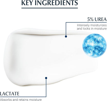EUCERIN Urea Repair Replenishing Day Face Cream for Dry to Very Dry Skin | Face, 50mL | 5% Urea Cream | Lactate Cream | Fragrance-free Cream | Non-Greasy Cream | Recommended Brand by Dermatologists