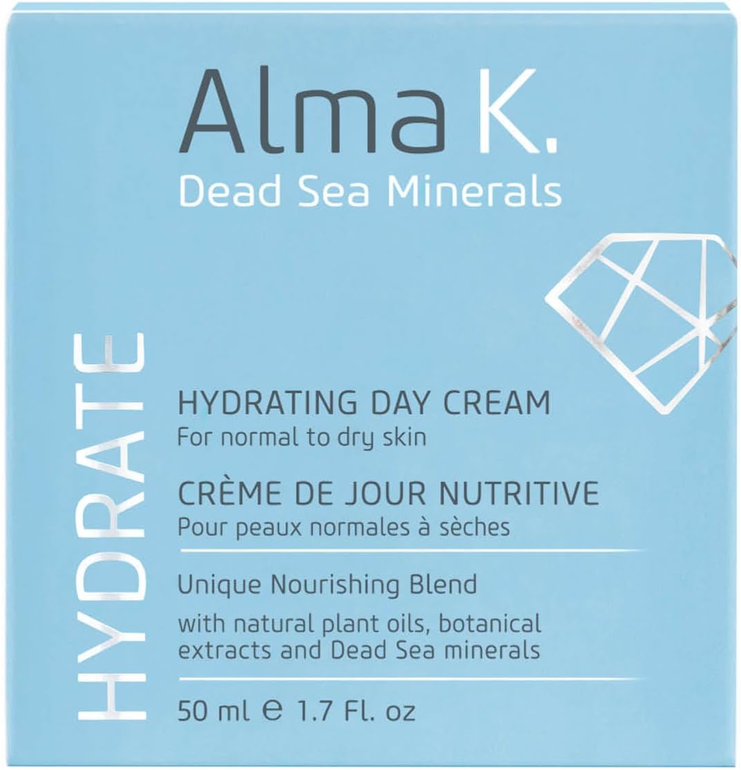 ALMA K 保湿日霜 - 适合中性至干性肌肤的日霜 - 日常面部保湿霜 - 含橄榄油和鳄梨油的面部保湿霜 - 1.7 盎司