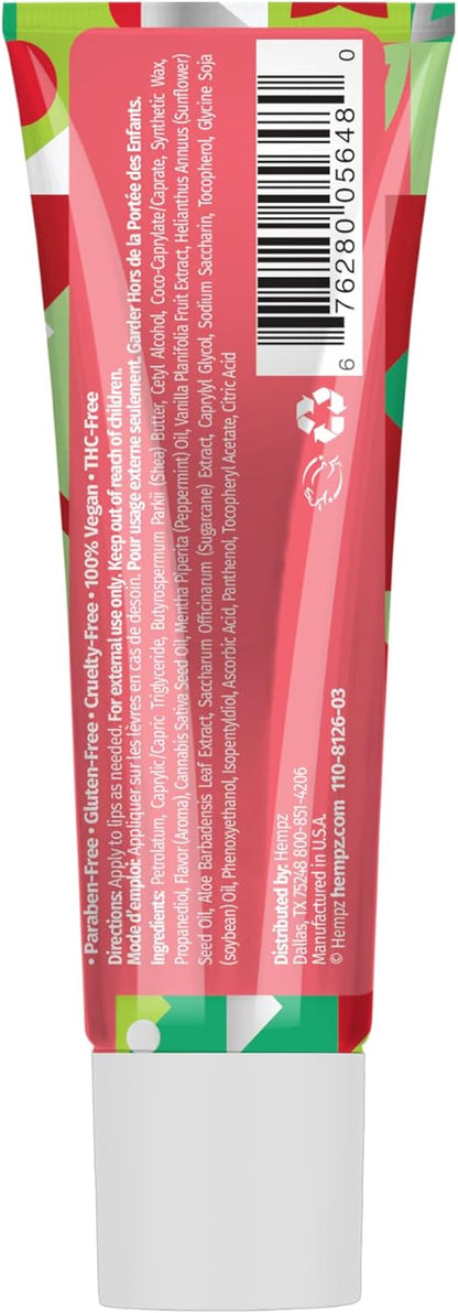Hempz Crushed Peppermint Sugar Herbal Lip Balm .44 oz