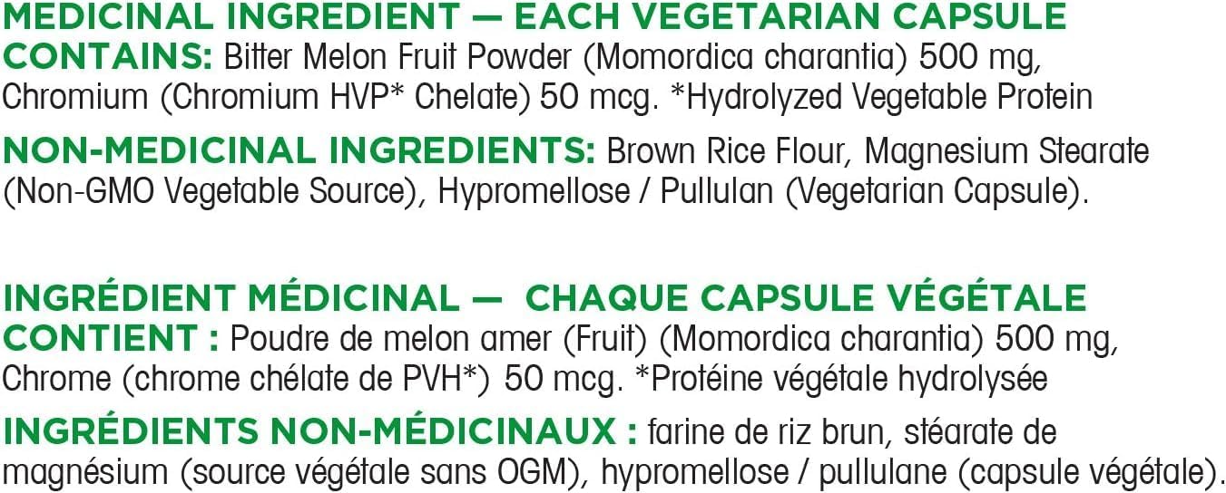 Organika Blood Sugar Control (Formerly Cr-Bitter Melon) 120 Caps & Blood Sugar Control Bonus Size- Chromium and Bitter Melon, 150 vcaps