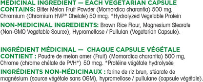 Organika Blood Sugar Control (Formerly Cr-Bitter Melon) 120 Caps & Blood Sugar Control Bonus Size- Chromium and Bitter Melon, 150 vcaps
