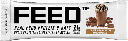 Nutrabolics Feed Bar，摩卡拿铁咖啡，真正的食物蛋白棒，12 条
