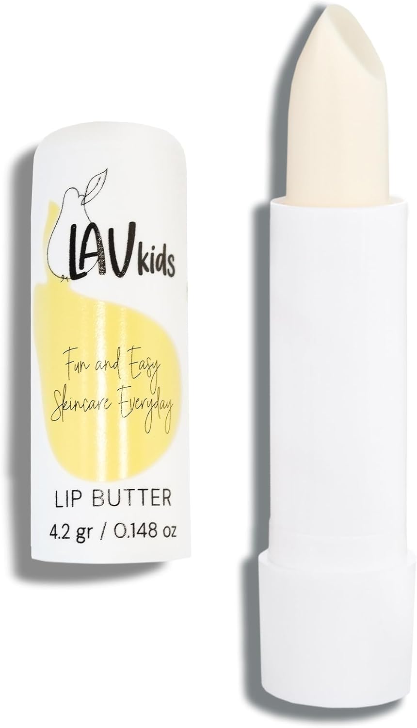 Lav Kids Nourishing Lip Butter gently scented Natural Child Balm Ultra-moisturising Lip Butter for sensitive skin Paediatrician Tested & Approved Kids Intensive Lip treatment for Sensitive Skin 4.2g