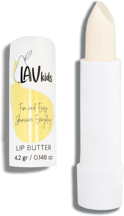 Lav Kids Nourishing Lip Butter gently scented Natural Child Balm Ultra-moisturising Lip Butter for sensitive skin Paediatrician Tested & Approved Kids Intensive Lip treatment for Sensitive Skin 4.2g