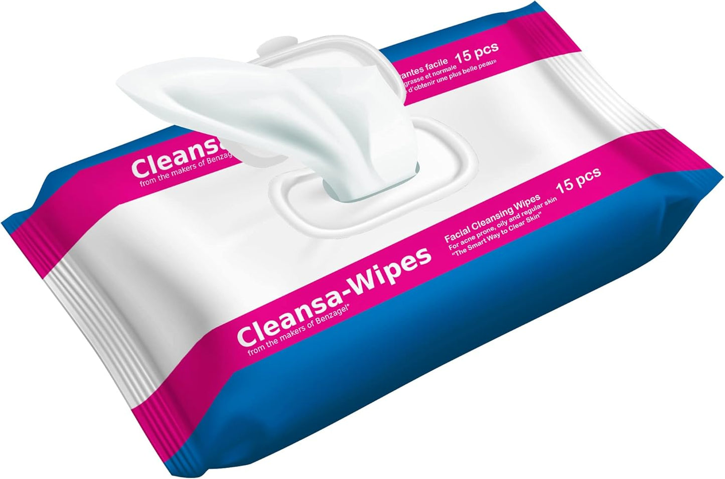 Benzagel Cleansa-Wipes, 15 Count