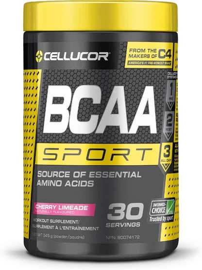 C4 Ripped Sport 运动前粉草莓西瓜和 BCAA 运动恢复粉 - 运动后和运动中能量补充剂 - 樱桃青柠味，30 份