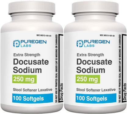 多庫酯鈉 250 毫克 軟性便瀉藥 200 粒軟膠囊 徹底緩解便秘 超強效 無刺激性 2 包