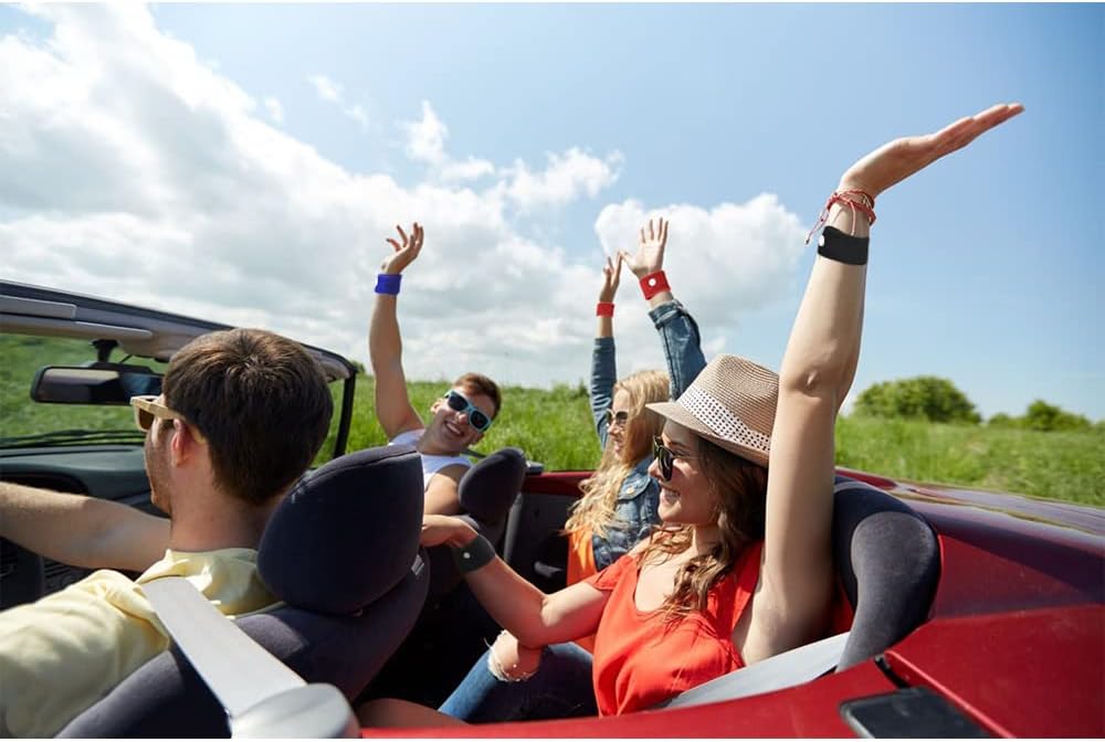 EMPCYDIA 8 对晕车腕带，8 种颜色，缓解恶心，适合儿童、成人、孕妇、晨间骑行、海上飞行旅行