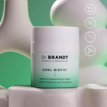 Dr. Brandt Cool Biotic Prebiotic Redness Relief Cream 1.7 oz /50g, White