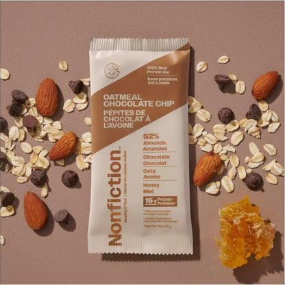Nonfiction 蛋白棒燕麦巧克力片 12x60g（12 包）
