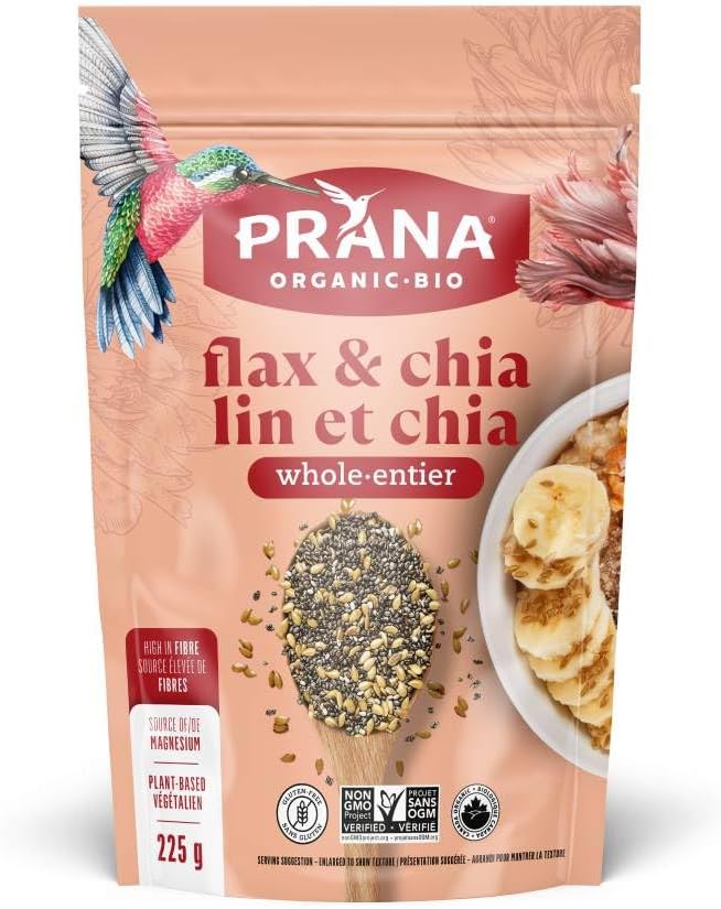 Prana Chia 和亚麻籽全粒，225 克