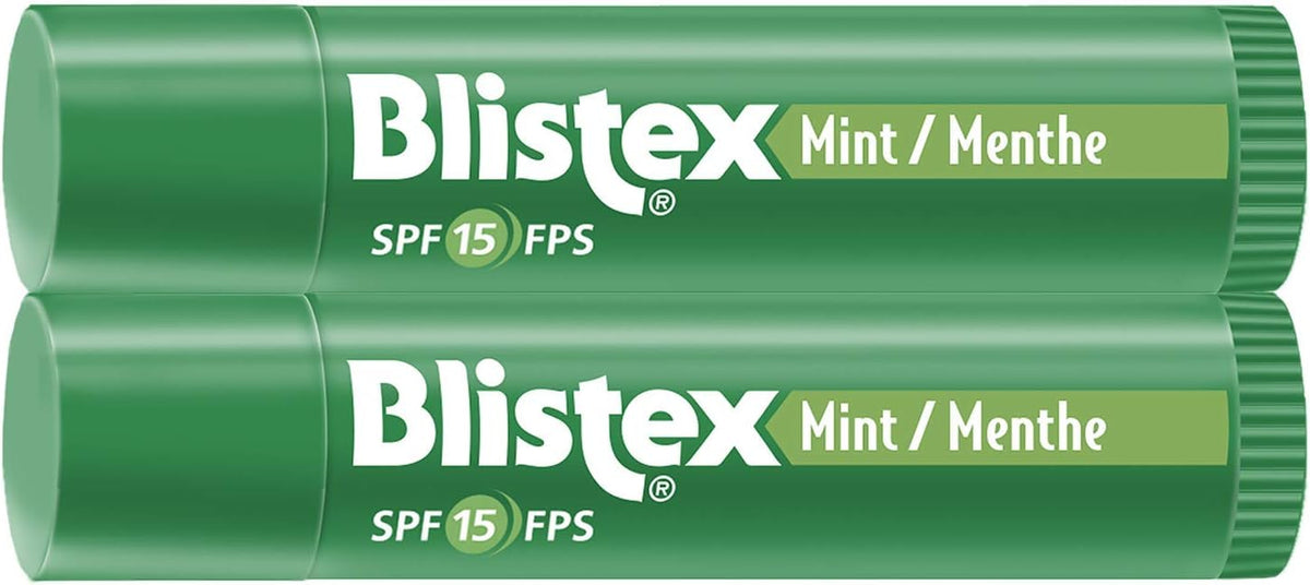 Blistex Regular Lip Balm Value Pack 3 count & Mint Lip Balm Twin Pack 2 count