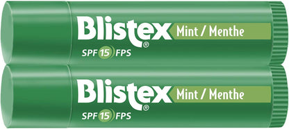 Blistex Regular Lip Balm Value Pack 3 count & Mint Lip Balm Twin Pack 2 count