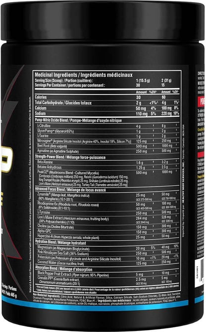 ALLMAX Nutrition Impact Pump Xtreme，蓝莓味 - 465 克 - 无刺激性锻炼前配方 - 支持泵血、耐力和补水 - 最多 30 份