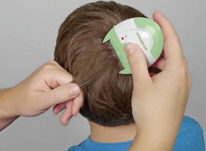 Veridian Healthcare Finito 電子除蝨梳，綠/白