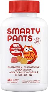 Smarty Pants 兒童配方複合維生素/Omega-3 魚油，180 粒軟糖