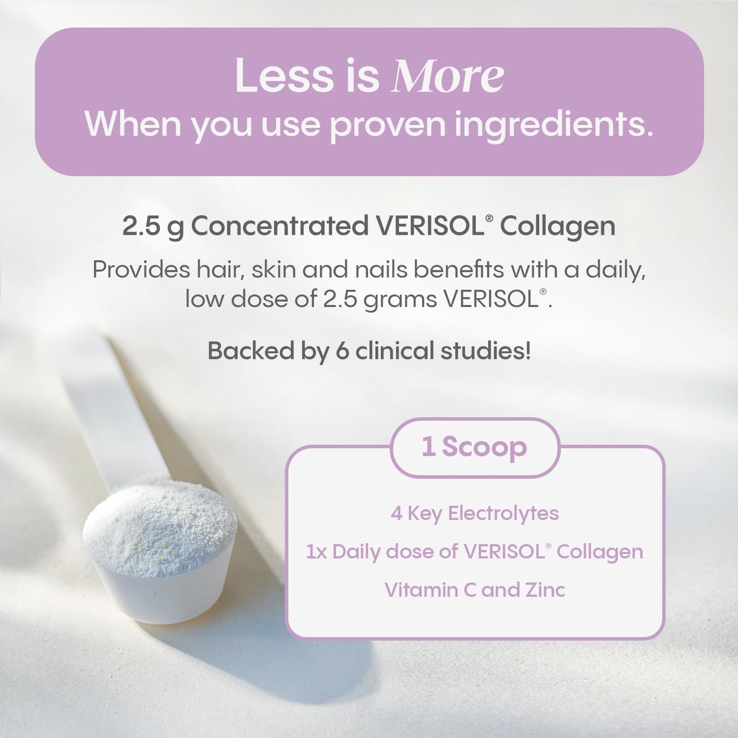 HydraLyte Plus 膠原蛋白粉，電解質 + VERISOL 膠原蛋白，適用於頭髮、皮膚和指甲，每日保濕粉，膠原蛋白勝肽，維生素 C 和鋅（草莓檸檬水口味，40 份）