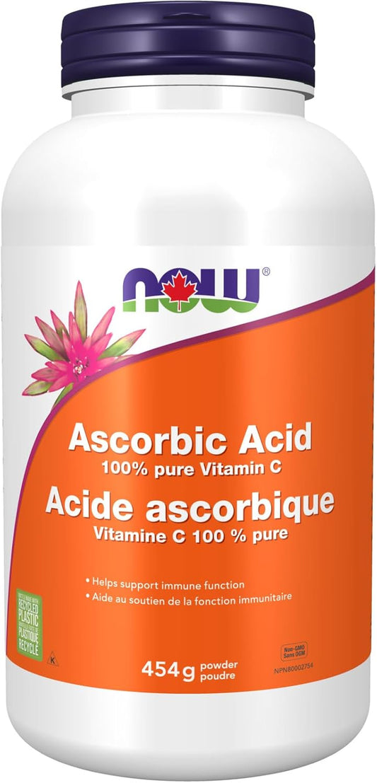 NOW Supplements，維生素C晶體（抗壞血酸），抗氧化保護，454克