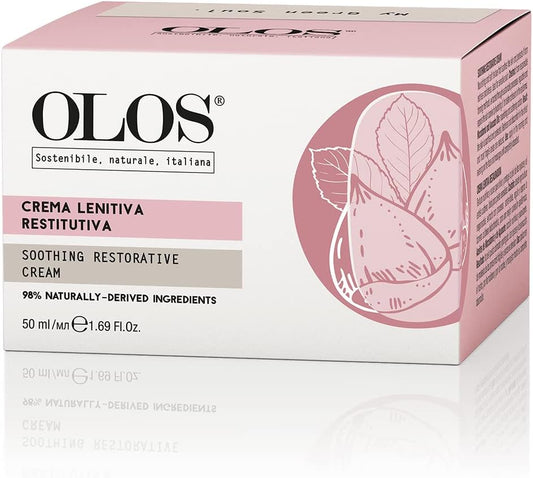 Olos Youth-Enhancing Restructuring Cream - Anti-Aging Face Moisturizer - Face Lotion with Aloe and Shea Butter - Collagen Booster Face Cream - 1.7 oz