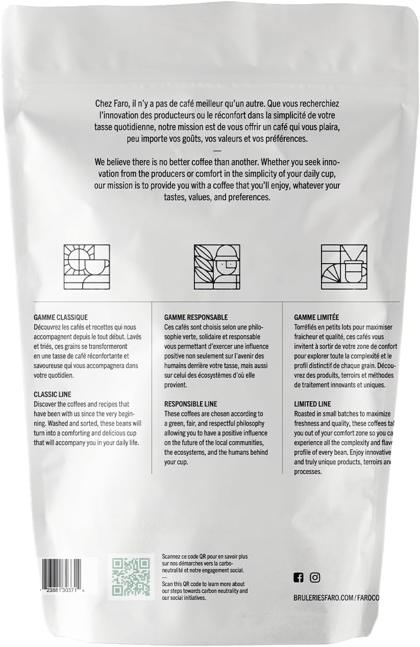 Café FARO VOLT 特色咖啡，深度烘焙研磨咖啡，濃鬱醇厚的風味，美國農業部公平貿易和猶太潔食認證有機咖啡，產自南美和中美洲的研磨咖啡 - (908克/32盎司)