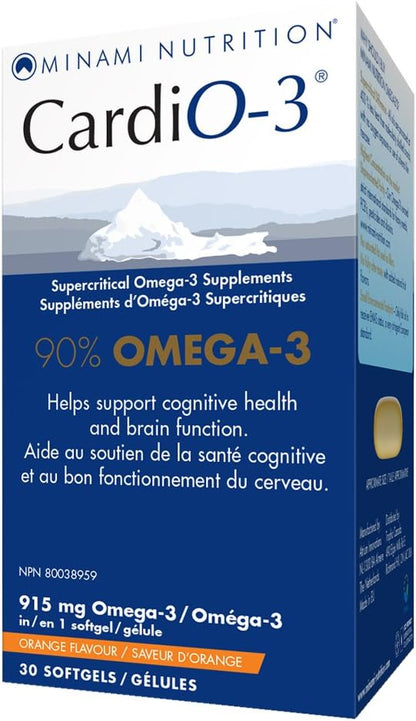 Minami Cardio-3 90% Omega-3 軟膠囊，30 粒，橙味