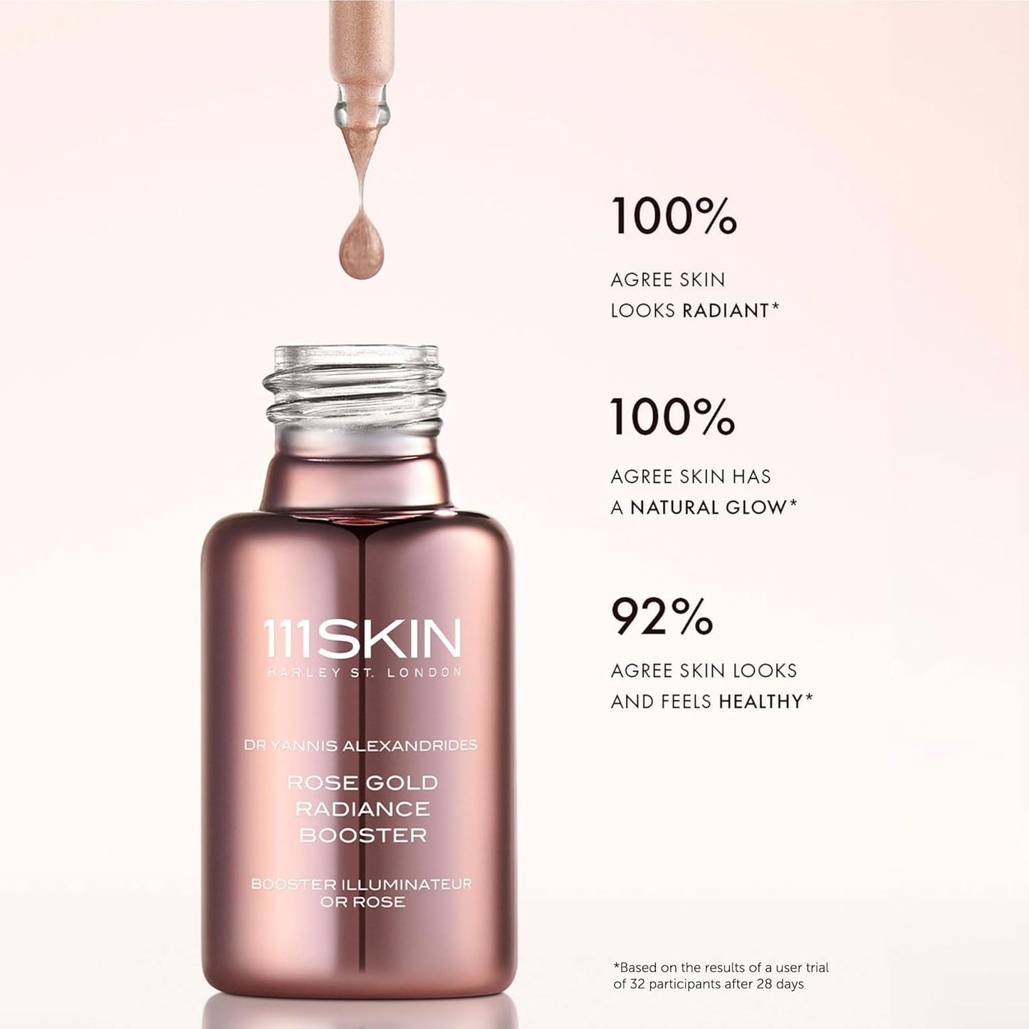 Rose Gold Radiance Booster by 111Skin for Unisex - 0.68 oz Booster