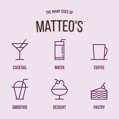 Matteo 的无糖鸡尾酒混合料 - 多种包装 - 零糖调酒师灵感鸡尾酒 - 饮料调味糖浆 - 调味糖浆 - 派对的理想选择 - 不含酒精 - 25.4 盎司，4 包