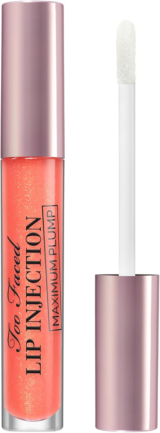 Too Faced Lip Injection Maximum Plump Extra Strength Lip Plumper Gloss | Hydrating + Plumping, 5 ml