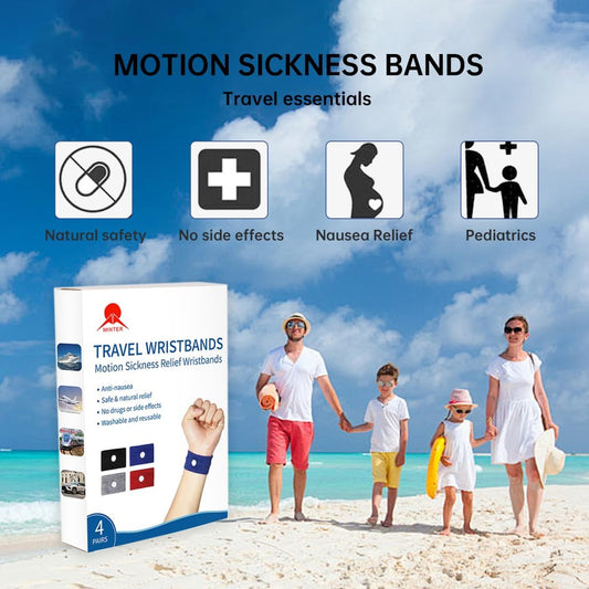 MT Healthy Minter 8 件套旅行晕车腕带，海上晕车腕带，露营/游轮/飞机旅行必备品