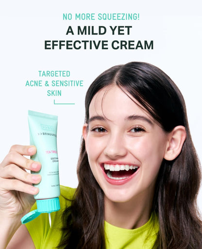 Bring 绿茶树积雪草舒缓霜 男女通用-3.38 盎司