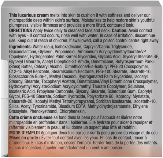 Neutrogena Rapid Firming Peptide Contour Lift Cream - Anti Aging Facial Contour Cream for Firmer looking Skin - 50 grams