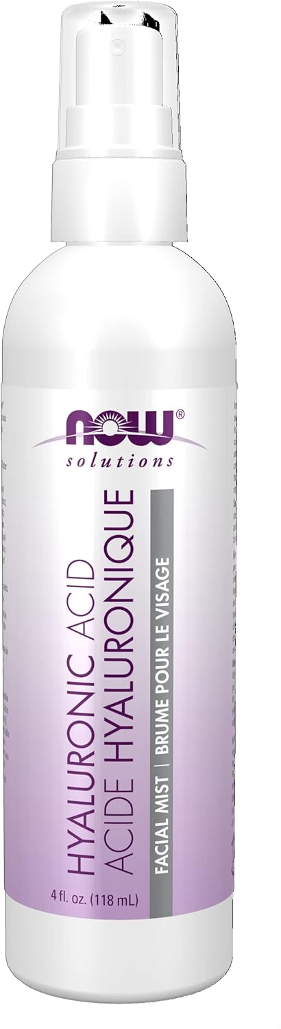 NOW Solutions, Hyaluronic Acid Hydration Facial Mist with Aloe Vera and Cucumber Extracts, 118ml