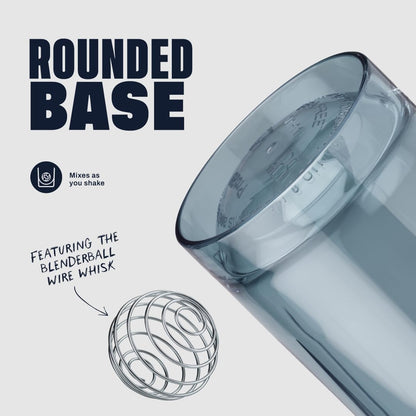 BlenderBottle Shaker Bottle Pro Series Perfect for Protein Shakes and Pre Workout, 24-Ounce, Cerulean Blue