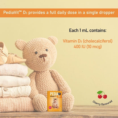 PediaVit 液體維生素 D3 400IU，50mL