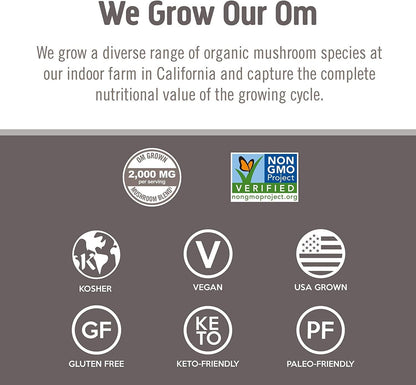 Om Chaga 蘑菇 667 毫克 75 粒胶囊 75 液体盎司