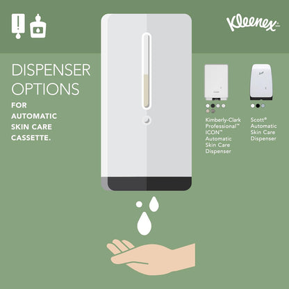 Kleenex® Botanics 奢华泡沫洁肤乳 (52788)，1.2 升透明清新香味自动洗手液补充装，适用于 Kimberly-Clark Professional™ ICON™ 和 Scott® Pro™ 自动分配器（4 瓶/箱）