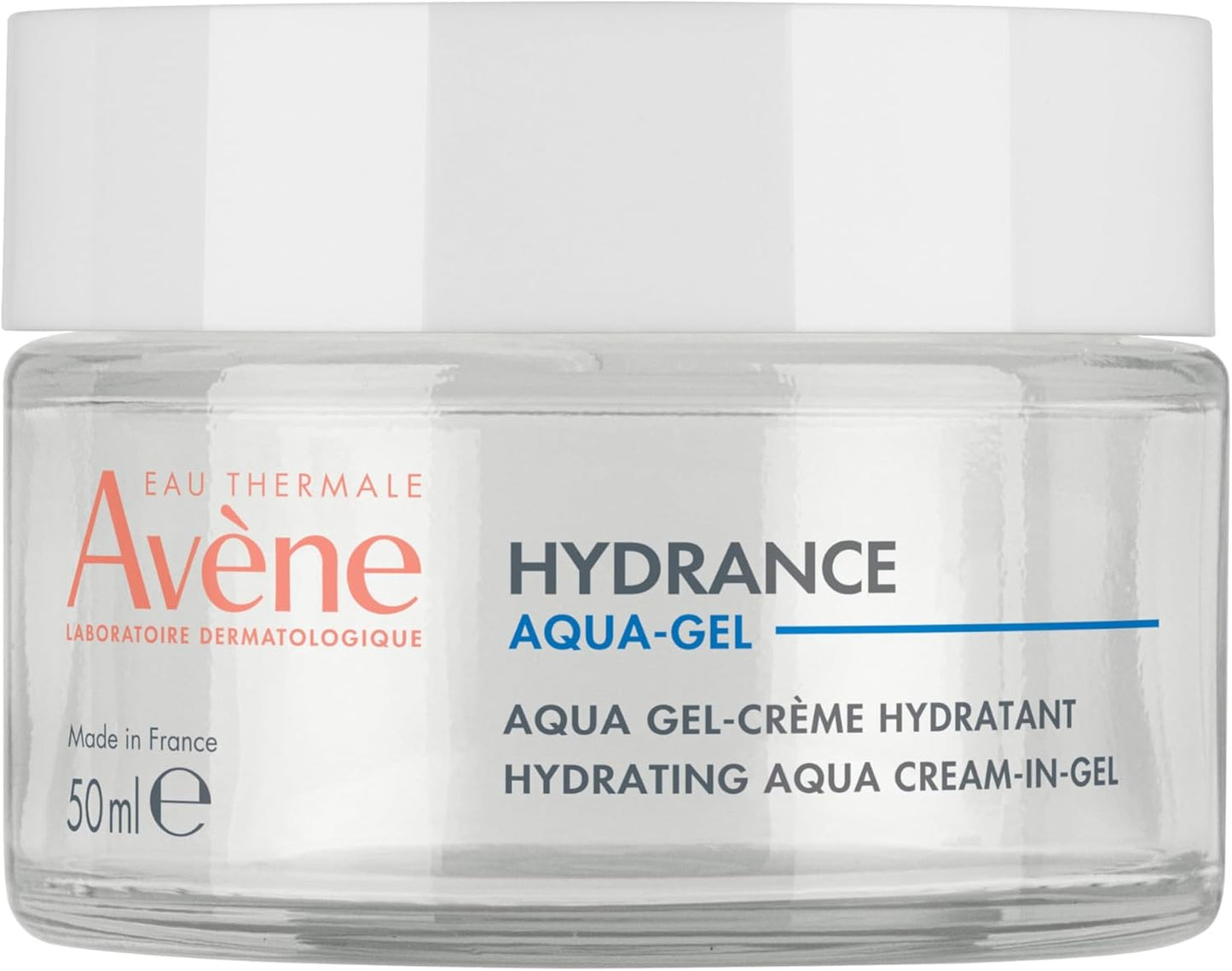 Eau Thermale Avène Hydrance Aqua Cream-In-Gel, 72 hours Hydration, For Sensitive and Dehydrated Skin, With Hyaluronic Acid and Aloe Vera, Ultra-Fresh Texture, 50 ml