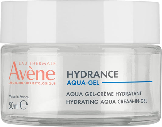 Eau Thermale Avène Hydrance Aqua Cream-In-Gel, 72 hours Hydration, For Sensitive and Dehydrated Skin, With Hyaluronic Acid and Aloe Vera, Ultra-Fresh Texture, 50 ml