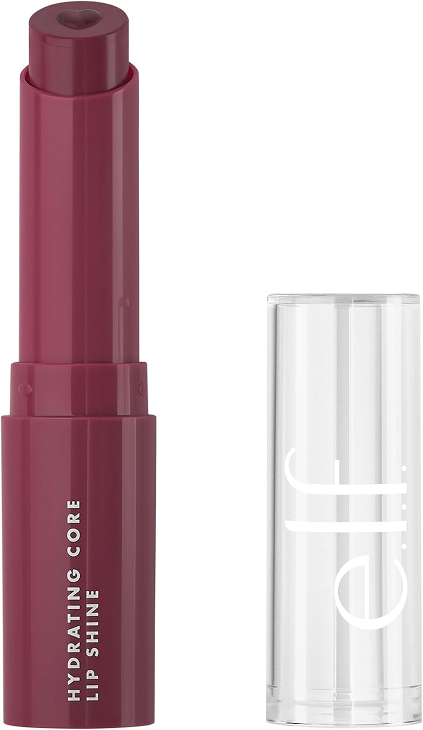 e.l.f. Hydrating Core Lip Shine, Conditioning & Nourishing Lip Balm, Sheer Colour Tinted Lip Moisturizer, Delightful, 0.09 OZ (2.8g)