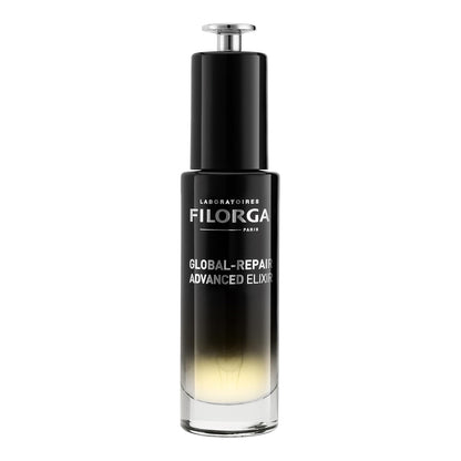 Filorga Global-Repair Advanced Elixir Oil-Serum - Restorative Anti-Aging Facial Serum - All Skin Types - With Ceramides & Camelia Oil - Light Texture - 30ml