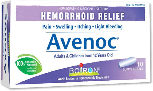 Boiron Avenoc 痔疮缓解栓剂，缓解疼痛、肿胀、瘙痒、轻微出血，10 粒