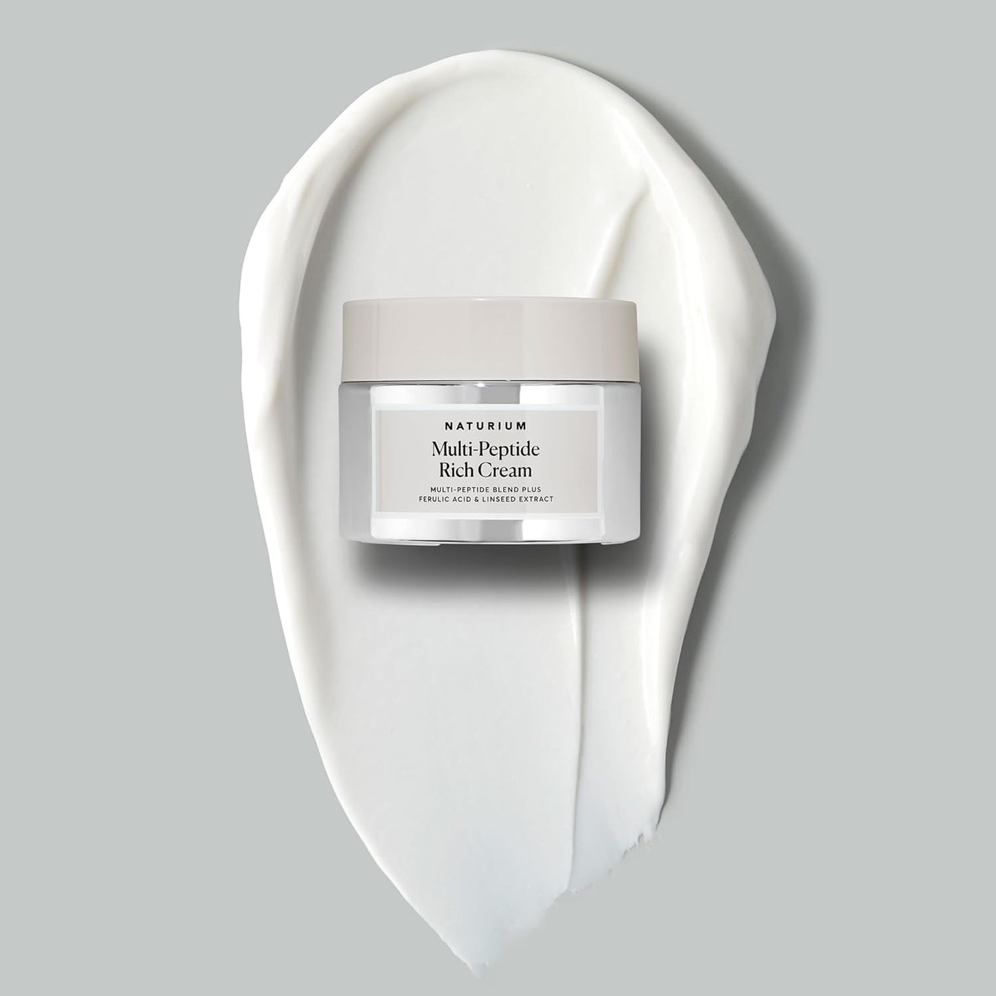 Naturium Multi-Peptide Rich Moisturizer - Jumbo | Hydrating Face Cream, With Vitamin C & Panthenol | 3.4 FL OZ / 100 ml