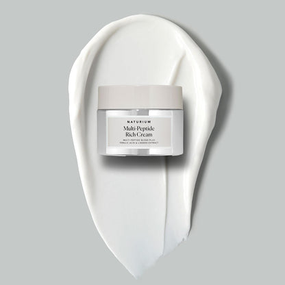 Naturium Multi-Peptide Rich Moisturizer - Jumbo | Hydrating Face Cream, With Vitamin C & Panthenol | 3.4 FL OZ / 100 ml