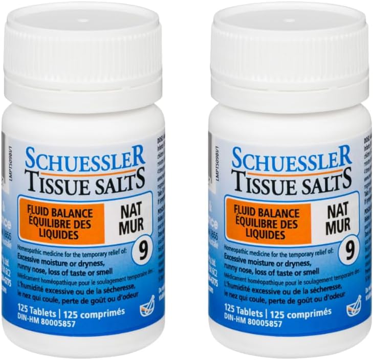 Schuessler Nat Mur 錠 - 2 包 125 片（250 片）